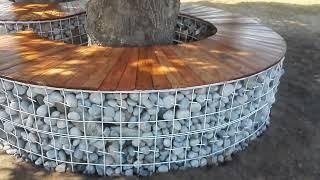 gabion bench