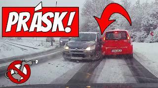 3 kola budou pro jízdu stačit, usnul za volantem, havaroval a pokácel strom - Dashcam #113