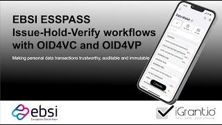 iGrant io - EBSI ESSPASS OpenID4VC/OpenID4VP Workflow