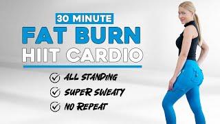 30 MIN CALORIE KILLER HIIT Workout - Full body Cardio All Standing, No Equipment, No Repeat