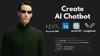 Create AI Chatbot | Next.js 14 | Vercel AI SDK | OpenAI API | LangChain