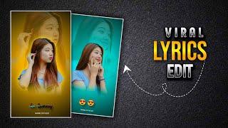 New viral reels lyrics status tutorial | Alight motion video editing