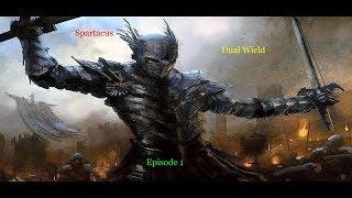 Lets Play Dual Wield - Legendary Skyrim - Spartacus pt.1