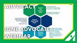 June Advocate Webinar: What is the CDC Arthritis Program?