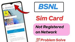 Fix bsnl sim card not registered on network