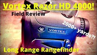 Vortex Razor HD 4000 Rangefinder FIELD REVIEW!!!  How far will it range?!?