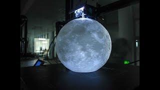 Beautiful PLA Moon Lamp Printed on Xinkebot Orca2 Cygnus