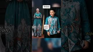 Baju Batik Couple Modern - Sarimbit Batik Pasangan Kekinian - Couple Gamis dan Kemeja Polyester