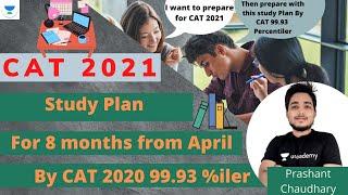 CAT 2021 | 8 Months Study Plan From April | By CAT 99.93 Percentiler