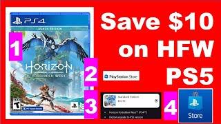 Where to BUY Horizon Forbidden West to Save $10 on the PS5 version with the FREE PS4 to PS5 Upgrade