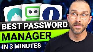 Best password manager in 3 minutes | My TOP picks for 2024