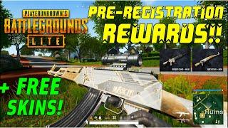 PUBG PC LITE | PRE-REGISTRATION REWARDS!! & HOW to REDEEM (FREE Skins and Outfits)