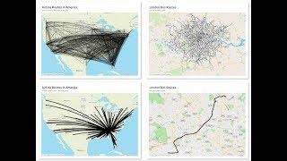 How to create routes with the MAKEPOINT and MAKELINE functions