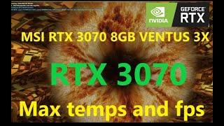 NVIDEA MSI RTX 3070 8GB Ventus 3x | Furmark GPU Stress test | for Gaming test | 175 FPS | Pc Gamer