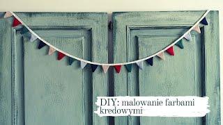 Malowanie frontów drewnianych mebli - przecieranie drewna DIY - Dom z duszą