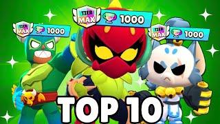 Top 10 Easiest MAX TIERS In Brawl Stars (New Meta)