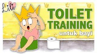 TOILET TRAINING untuk bayi | Cara Mengajarkan anak pipis di potty | Putri Lili