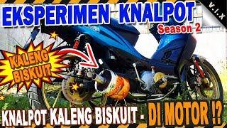 Knalpot Kaleng Biskuit di Motor | Eksperimen Knalpot | Knalpot 3 suara, knalpot brong suara jet !!