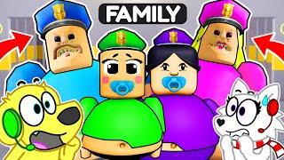 Escape New SECRET FAMILY in Roblox Barry's Prison Run