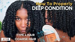 STOP WASTING PRODUCT!! How To Properly Deep Condition Dry, Coarse Natural Hair