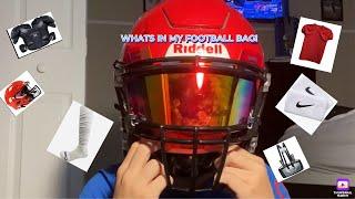 First YouTube vid! What’s in my football bag!