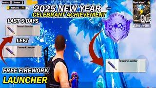 2025 New Year Celebrant Achievement PUBG Mobile | Use The Firework Launcher | PUBGM / BGMI