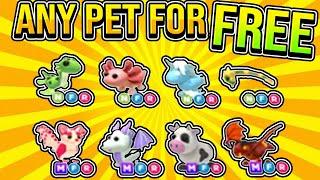 "HOW TO GET FREE PETS IN ADOPT ME HACK!" Free Unlimited Legendary Pets Glitch November 2023 (Roblox)