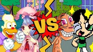 M.U.G.E.N Battles | Krusty Remilia/Scarlet vs Ren Höek/Buttercup