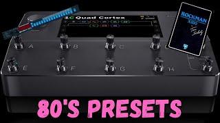 2 80's Inspired Presets | Quad Cortex | Rockman/ADA MP-1