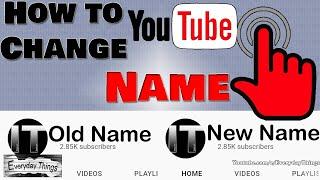 How to Change Youtube Channel Name (Without changing your Google Account Name)