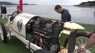 Starting the 1909 Blitzen-Benz, UNEDITED, @ Pebble Beach Concours d'Elegance