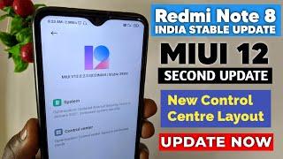 Redmi Note 8 India - MIUI 12 Second Update | MIUI V12.0.2.0 | Changelog And Download Links