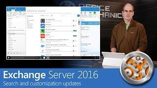 Exchange Server 2016 Smarter Inbox - Search and customization updates