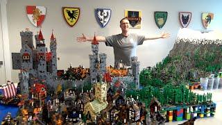 Massive LEGO Castle Village & Mountain with 500+ Minifigures