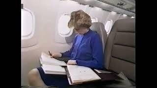 Princess Diana flies Concorde British Airways to Vienna, Austria