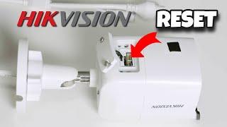 How to reset a Hikvision camera (with a reset button)