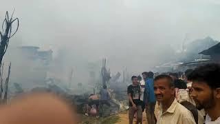 Almost 40-70 houses were completely burned down just now in Borlingri Assam near Dimapur Nagaland