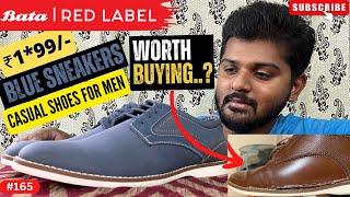 BATA Mens Louvain Nubuck Casual Shoes, (8219554) | Blue Sneakers | Gapja | Tamil | Blue Shoes