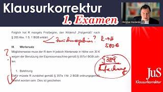 Klausurkorrektur im Examen - Tipps direkt vom Prüfer