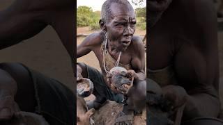 This is incredible delicious soup cooked middle of nowhere without any spices ‼️#africa #food