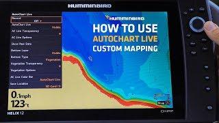 Humminbird HELIX How to Use AutoChart Live Custom Mapping