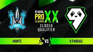 Monte vs. 9 Pandas - ESL Pro League Season 20 Europe - CQ