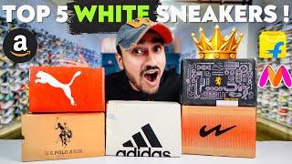 TOP 5 WHITE SNEAKER IN 2024 PUMA , ADIDAS , USPA , REDTAPE , CAMPUS 