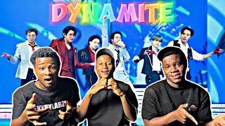 "Cousins react to"방탄소년단(BTS) - Dynamite stage mix(교차편집)