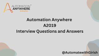 Automation Anywhere Interview Question and Answer | Excel task | #a360 #automationanywhere