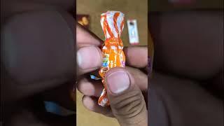 Cute DOUBLY orange centre filled candy#ytshorts #shorts #lotsofcandies