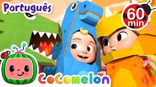 Dinossauros são legais! | 1 HORA DE COCOMELON BRASIL! | Músicas Infantis em Português