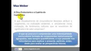 Vídeo Aula de Sociologia - AULA MAX WEBER