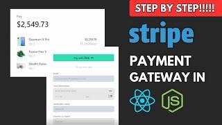How to integrate Stripe Payment in React and Node.js (Step by Step)!