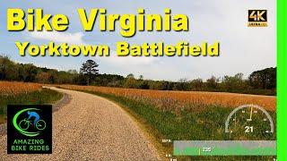 Ride through meadows and woods at the Yorktown Battlefield | Indoor cycling video | Virginia | 25 mn